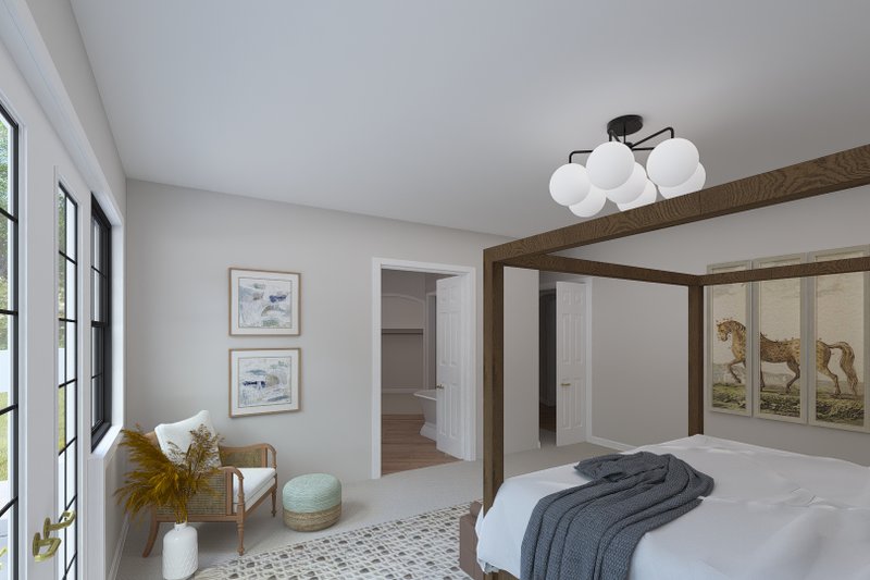 House Blueprint - Interior - Master Bedroom 1 for Craftsman House Plan #1060-477 - 3 bed, 3.5 bath