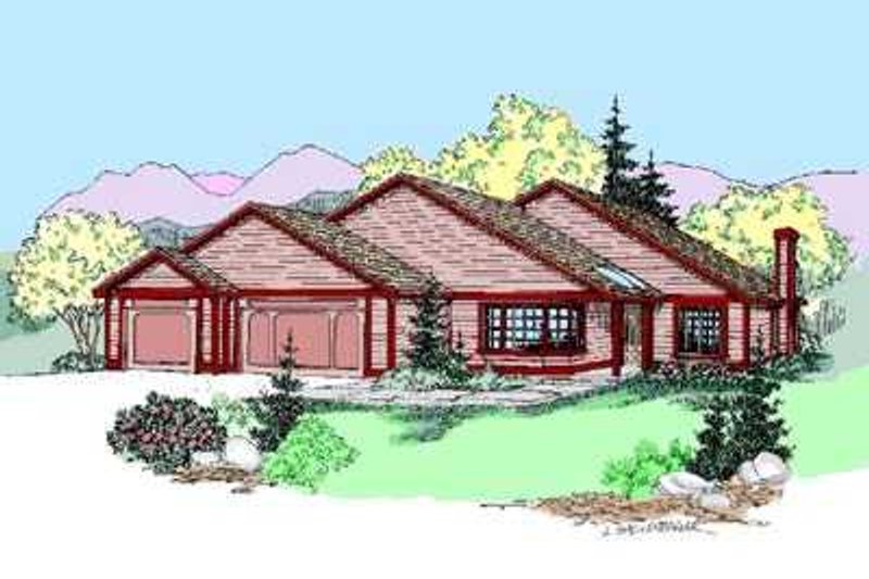 Architectural House Design - Traditional Exterior - Front Elevation Plan #60-496