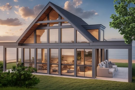Exterior - Other Elevation for Modern House Plan #542-8 - 2 bed, 1 bath