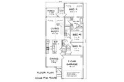 Contemporary Style House Plan - 3 Beds 2 Baths 1546 Sq/Ft Plan #513-2286 Floor 