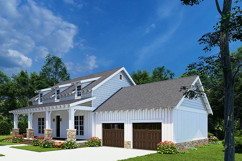 Architectural House Design - Exterior - Front Elevation 3 for Country House Plan #923-267 - 3 bed, 2.5 bath