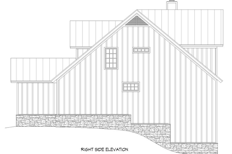 House Blueprint - Exterior - Other Elevation 1 for Traditional House Plan #932-485 - 3 bed, 2 bath
