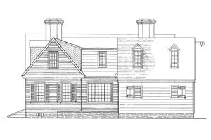 3000 square foot colonial house plan with 3 bedrooms and 2 baths