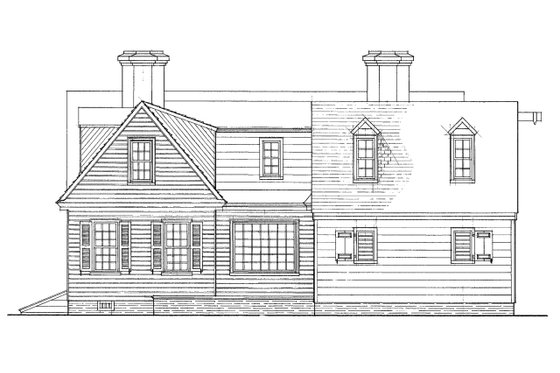 3000 square foot colonial house plan with 3 bedrooms and 2 baths