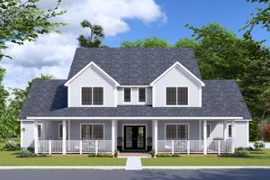 House Blueprint - Farmhouse Exterior - Front Elevation Plan #513-2245