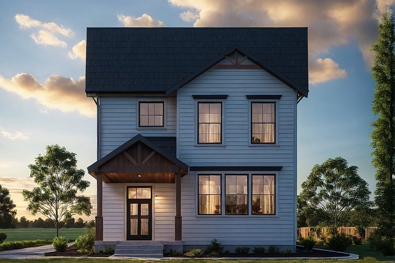 Dream House Plan - Craftsman Exterior - Front Elevation Plan #124-1430