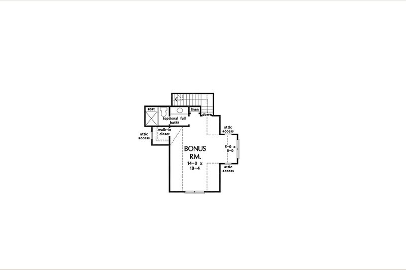 Home Plan - Floor Plan - Other Floor for Farmhouse House Plan #929-1169 - 3 bed, 2 bath