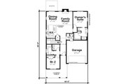 Traditional Style House Plan - 2 Beds 2 Baths 1584 Sq/Ft Plan #20-2597 Floor 