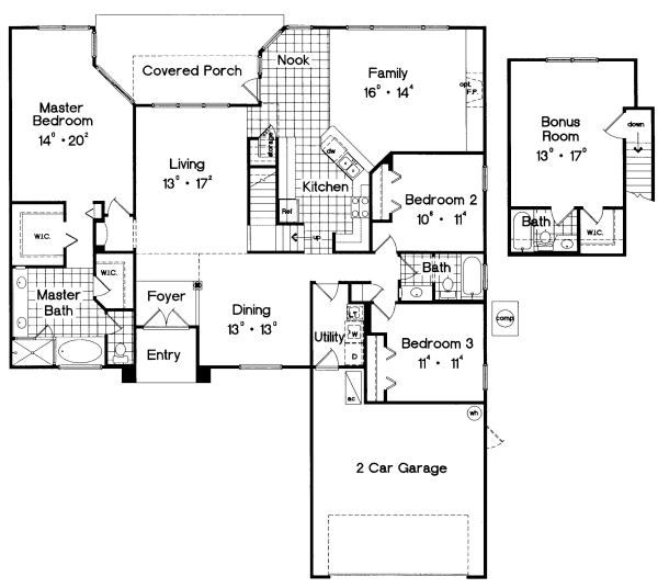 European Floor Plan - Main Floor Plan #417-260