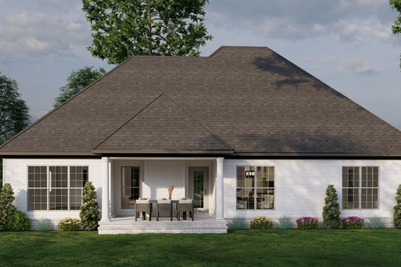 Dream House Plan - Exterior - Rear Elevation for Ranch House Plan #17-3324 - 3 bed, 2 bath