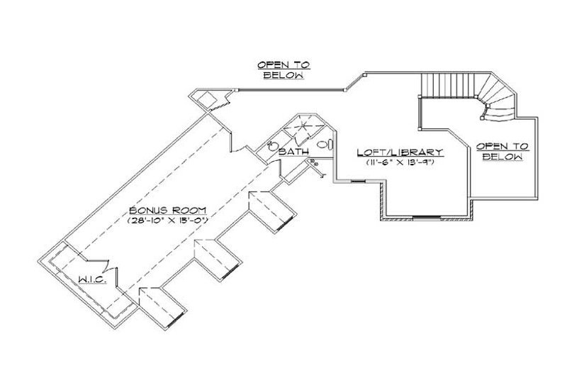 Home Plan - Floor Plan - Upper Floor for European House Plan #5-427 - 4 bed, 4.5 bath