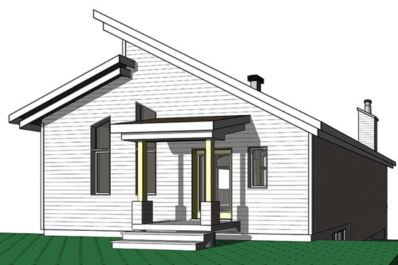 Exterior - Front Elevation for Cottage House Plan #23-2713 - 3 bed, 2 bath