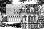 Country Style House Plan - 3 Beds 2.5 Baths 2284 Sq/Ft Plan #40-424 