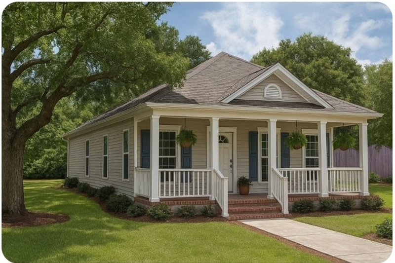Architectural House Design - Southern Exterior - Front Elevation Plan #17-554