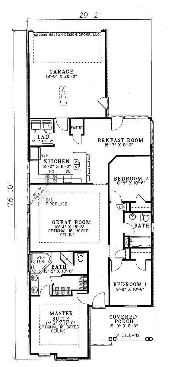 Architectural House Design - Traditional Floor Plan - Main Floor Plan #17-1075