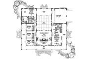 Mediterranean Style House Plan - 4 Beds 2.5 Baths 2539 Sq/Ft Plan #72-485 
