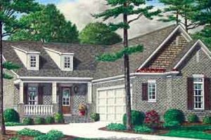 Colonial Exterior - Front Elevation Plan #34-189