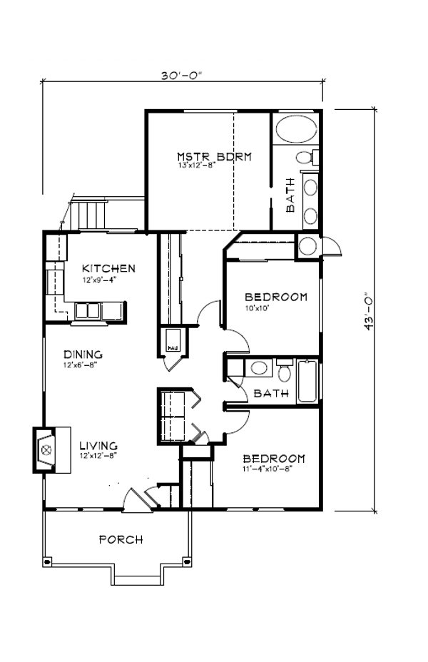 Dream House Plan - Bungalow Floor Plan - Main Floor Plan #515-63