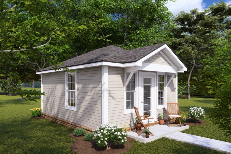 House Design - Exterior - Other Elevation 1 for Cottage House Plan #513-2242 - 1 bed, 1 bath