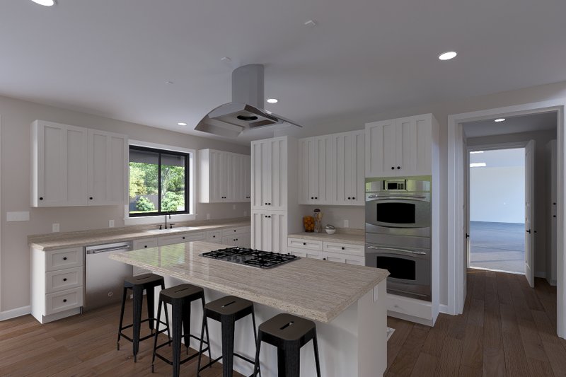 Architectural House Design - Interior - Kitchen 2 for Barndominium House Plan #1060-378 - 4 bed, 3 bath