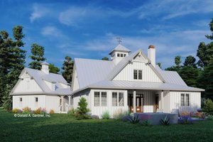 Exterior - Rear Elevation for Farmhouse House Plan #929-1116 - 3 bed, 3 bath