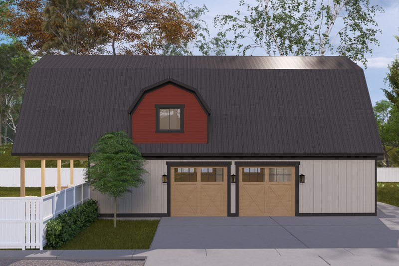 House Plan Design - Exterior - Other Elevation 2 for Barndominium House Plan #1060-270 - 3 bed, 3.5 bath