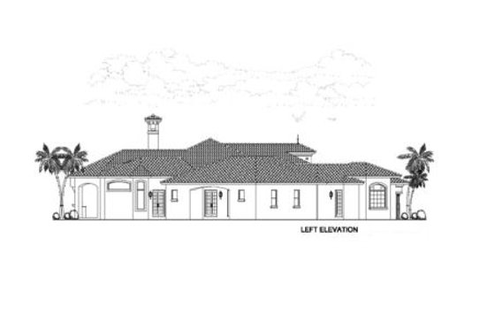 Exterior - Other Elevation 1 for European House Plan #420-125 - 4 bed, 5.5 bath