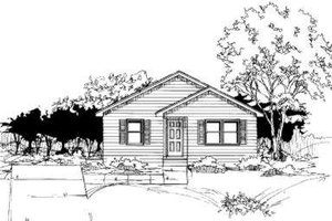 Ranch Exterior - Front Elevation Plan #334-111