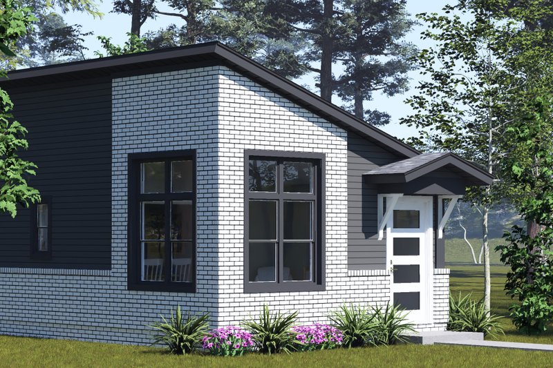 Dream House Plan - Exterior - Other Elevation 2 for Modern House Plan #513-2435 - 1 bed, 1 bath