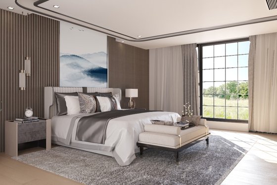 Interior - Master Bedroom 1 for Traditional House Plan #54-456 - 3 bed, 2.5 bath