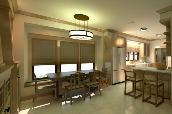 Interior - Dining Room 1 for Craftsman House Plan #489-13 - 3 bed, 2 bath