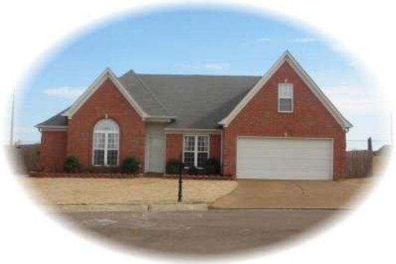 Exterior - Front Elevation for European House Plan #81-1473 - 3 bed, 2 bath