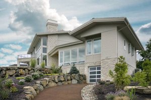 Exterior - Front Elevation 3 for Modern House Plan #48-468 - 4 bed, 5.5 bath