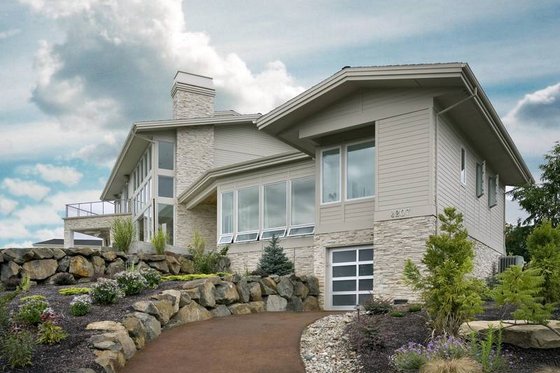 Exterior - Front Elevation 3 for Modern House Plan #48-468 - 4 bed, 5.5 bath