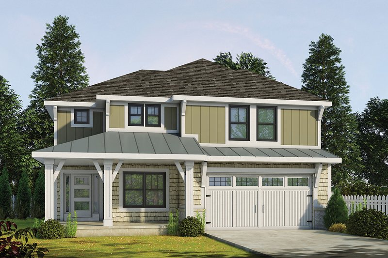 Home Plan - Craftsman Exterior - Front Elevation Plan #20-2345