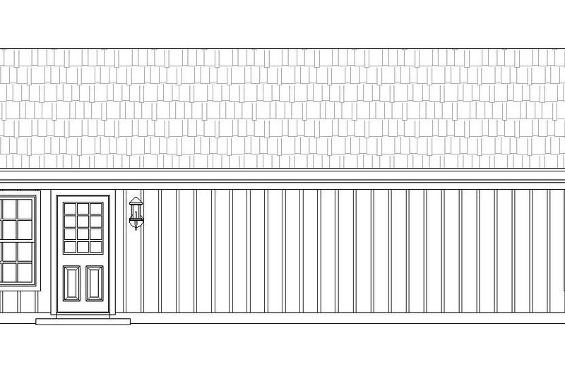 Home Plan - Exterior - Rear Elevation for Country House Plan #932-200 - 2 bed, 1 bath