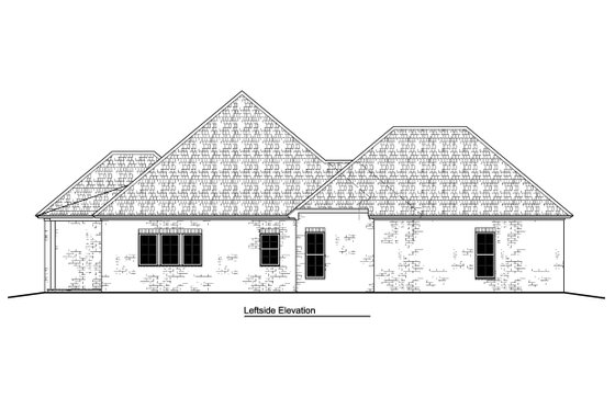 Exterior - Other Elevation for Traditional House Plan #1081-17 - 4 bed, 3 bath