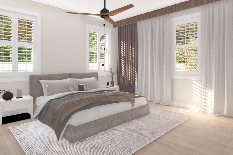 Architectural House Design - Interior - Master Bedroom for Farmhouse House Plan #1060-368 - 5 bed, 4 bath