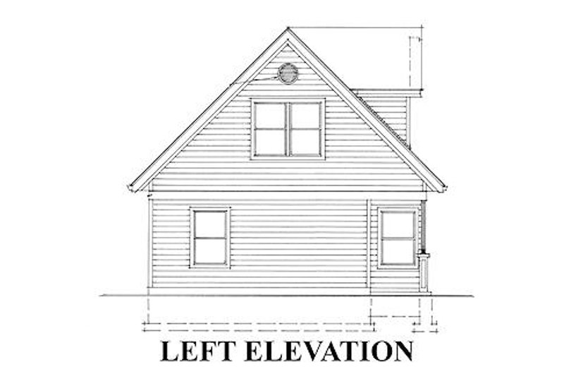Home Plan - Exterior - Other Elevation 4 for Traditional House Plan #118-117, 0 bath