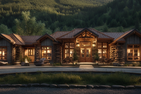 Exterior - Front Elevation 4 for Farmhouse House Plan #1109-1 - 4 bed, 4.5 bath