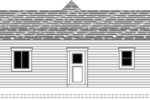 Exterior - Rear Elevation for Craftsman House Plan #112-169 - 2 bed, 2 bath