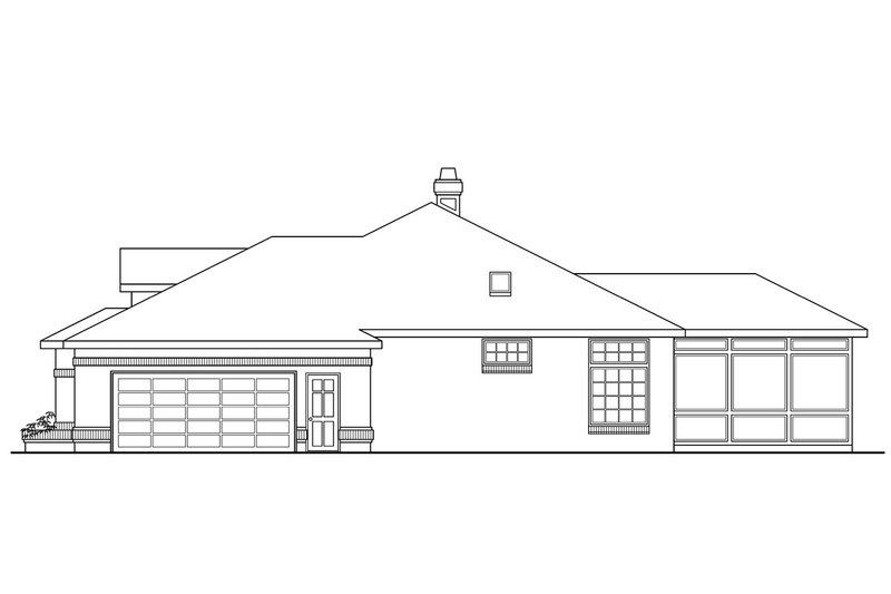 Architectural House Design - Exterior - Other Elevation 1 for Traditional House Plan #124-184 - 4 bed, 3.5 bath