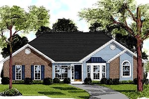 Traditional Exterior - Front Elevation Plan #56-159