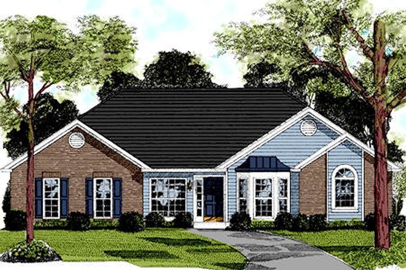 Traditional Style House Plan - 3 Beds 2 Baths 2022 Sq/Ft Plan #56-159