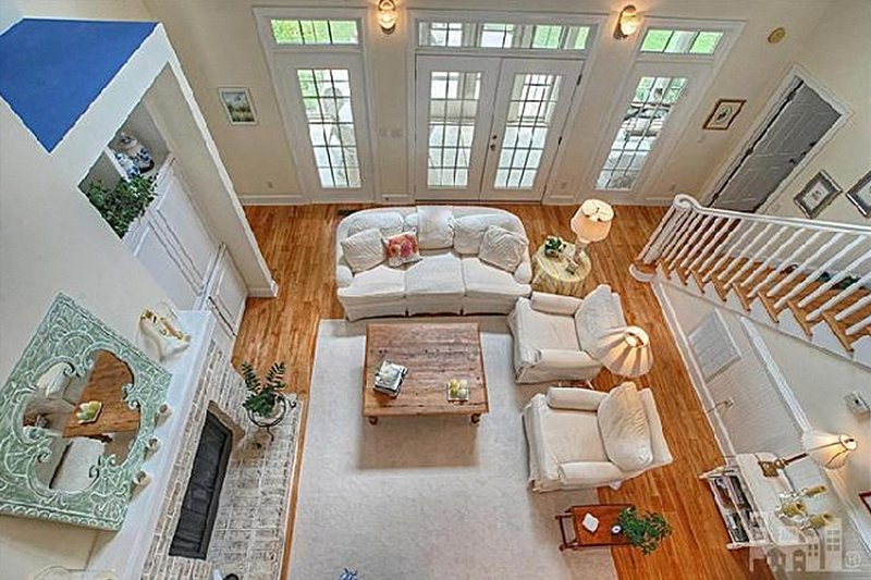 Architectural House Design - Great Room - 2600 square foot Southern home