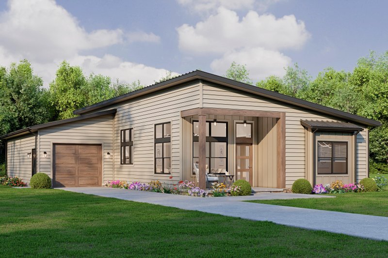 Dream House Plan - Exterior - Front Elevation 3 for Country House Plan #1089-57 - 3 bed, 2 bath