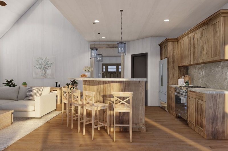Architectural House Design - Interior - Kitchen 1 for Craftsman House Plan #923-81 - 3 bed, 2 bath