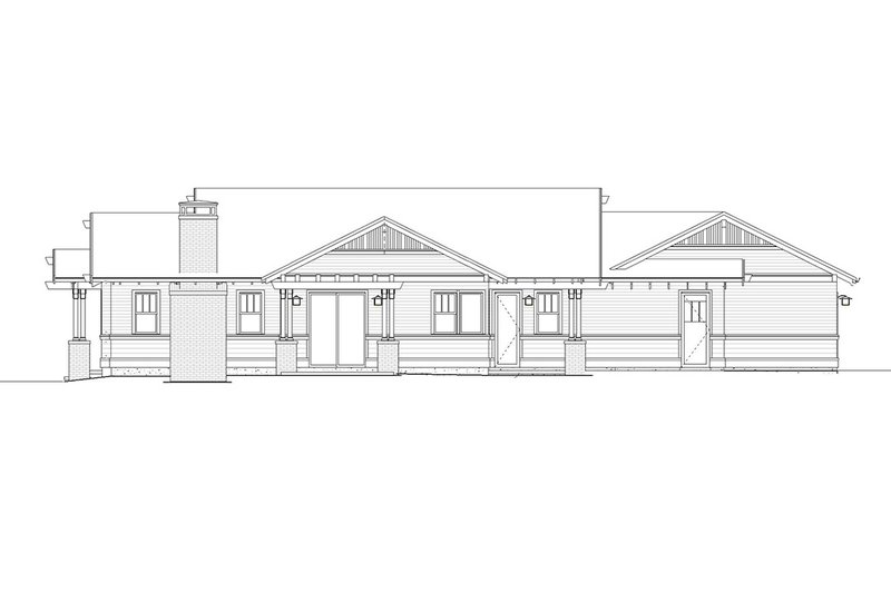 House Design - Exterior - Front Elevation 3 for Craftsman House Plan #895-162 - 3 bed, 2 bath