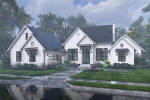 Exterior - Front Elevation 3 for Farmhouse House Plan #120-284 - 3 bed, 3.5 bath