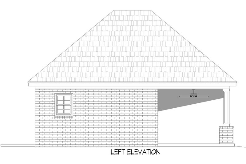 Dream House Plan - Exterior - Other Elevation for Traditional House Plan #932-419, 1 bath